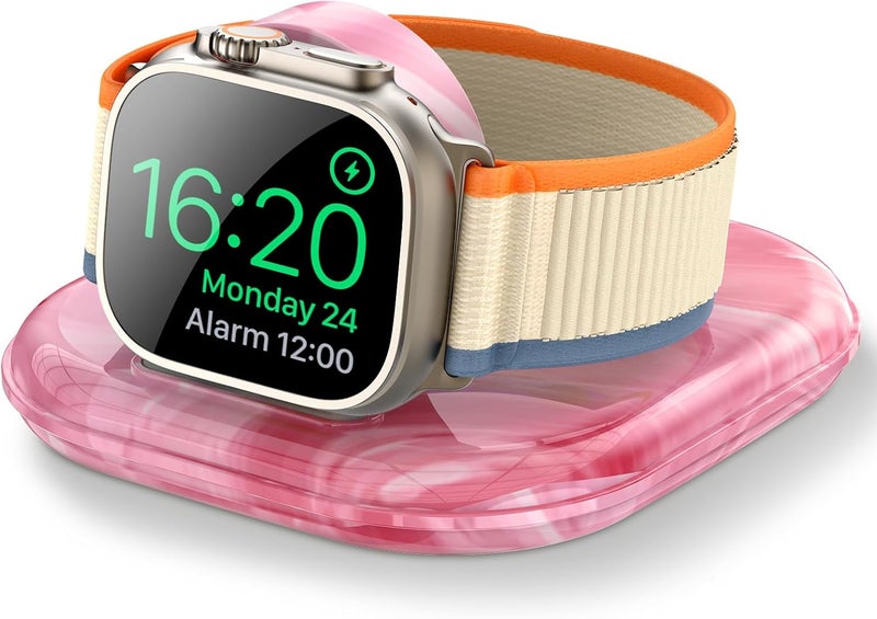 ZIKUREL for Apple Watch Magnetic Charging Dock - Fast Magnetic Charger Stand, Compatible with Apple Watch Series 2/3/4/5/6/7/8/9/10/Ultra 1 2, Supports Nightstand Mode, Portable Design for Travel - Image 1